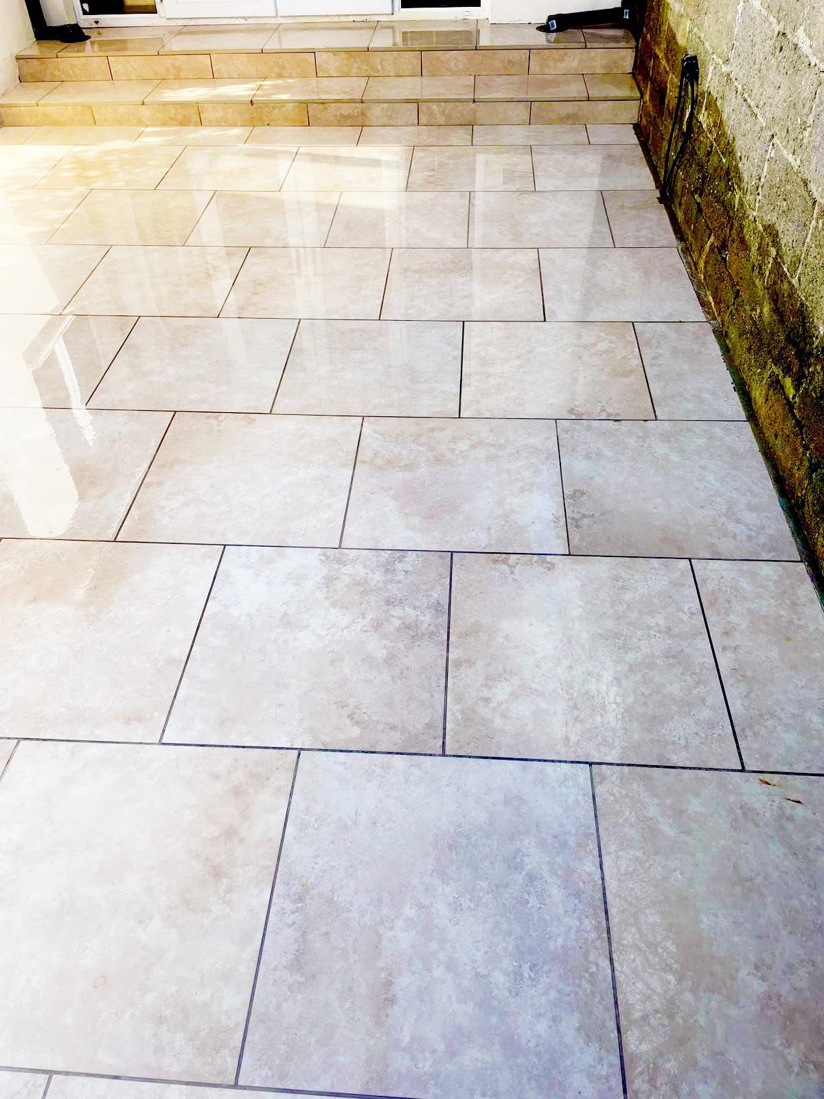 Patio pressure washing by Merseyside Rubbish Removals in Liverpool